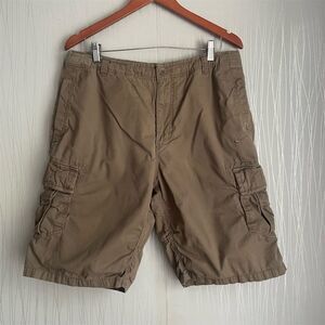 Nike Men's Cargo Shorts Brown Size L Casual Multiple Pockets